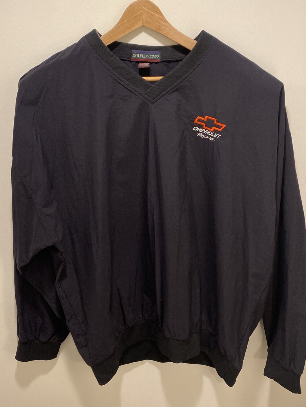 Vintage Chevrolet Racing Embroidered - Black Pullover - Good Condition - Size XL